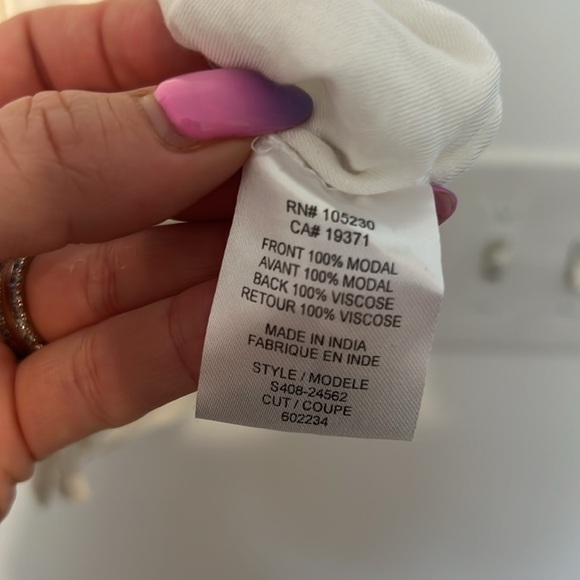 Soft Joie Cameo Button Front Tie Front Sleeveless Top in Porcelain - Picture 5 of 6